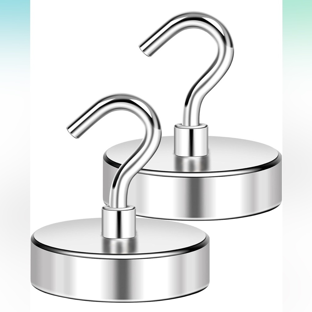 4 Strong Magnet Hooks for Hanging Heavy Duty